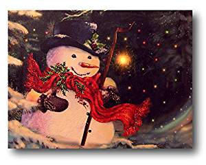 Snowman Christmas Poster