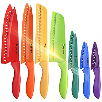 7 Piece Rainbow Professional kitchen knife Set