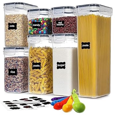 7 PACK Airtight Food Storage Containers With Lids