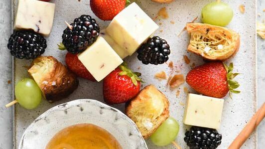 Fruit and Cheese Skewers